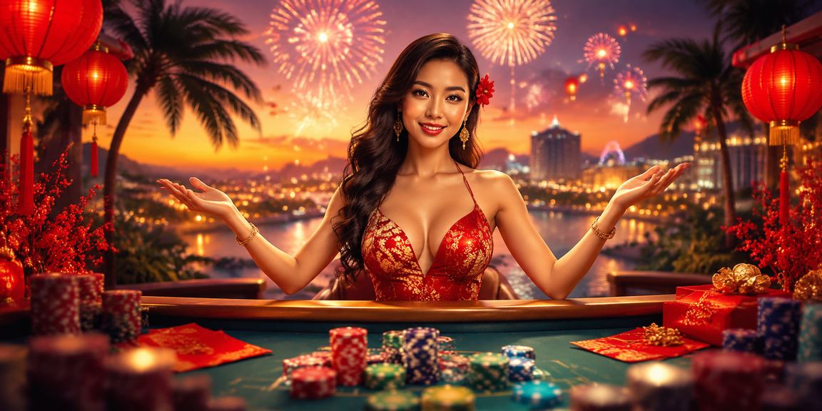 Không khí sôi động baccarat và đèn lồng trang trí tại Phú Quốc trong dịp lễ hội